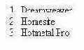 Нумерованные списки