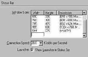   Status Bar