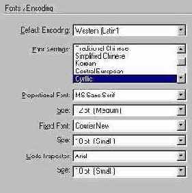   Fonts/Encoding